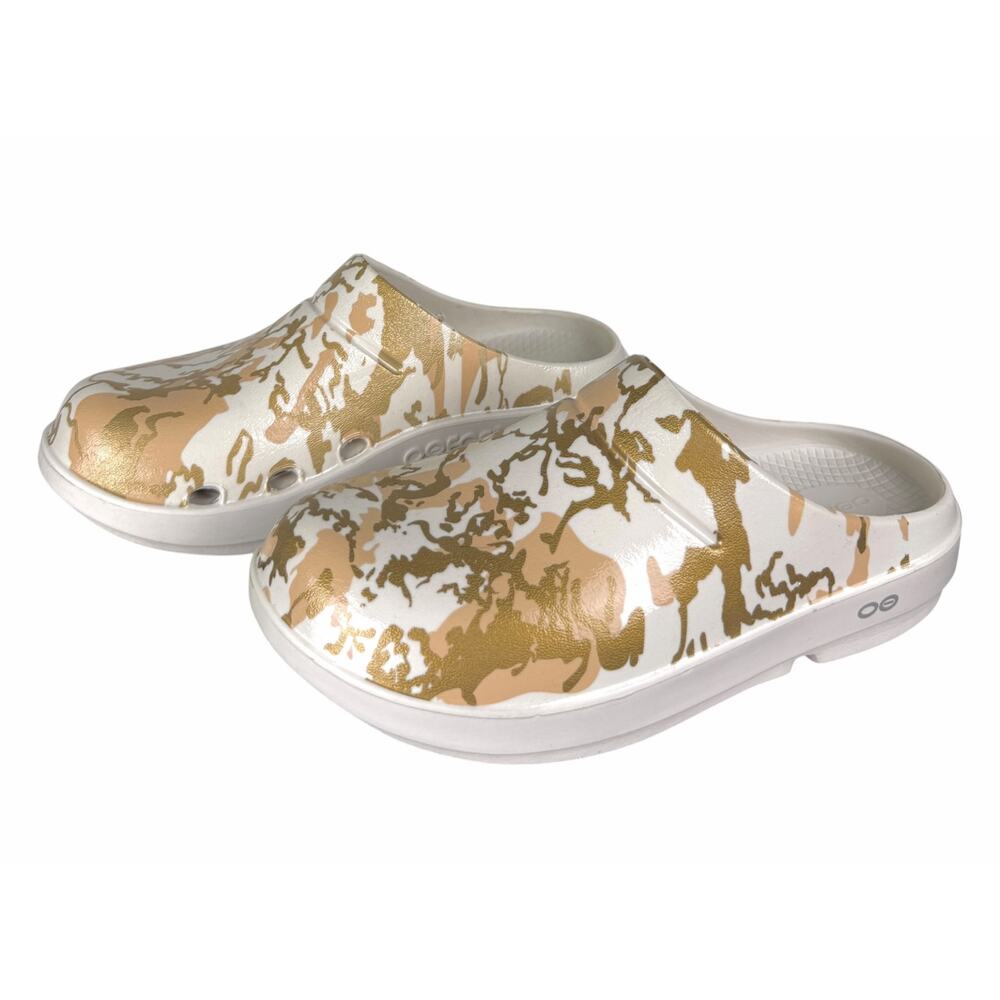Oofos OOCloog Slip-On Clogs Sahara Gold Women’s 8 Limited Edition Comfort Shoe